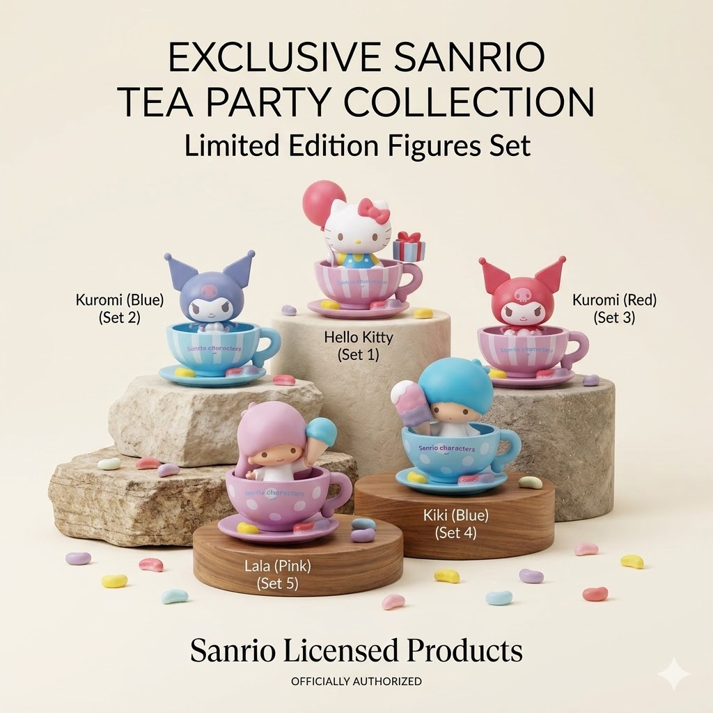 Coffee Tea Shop - Sanrio Lizenzierte Niedliche Kaffeetassen-Blindbox-Figuren - Kuromi