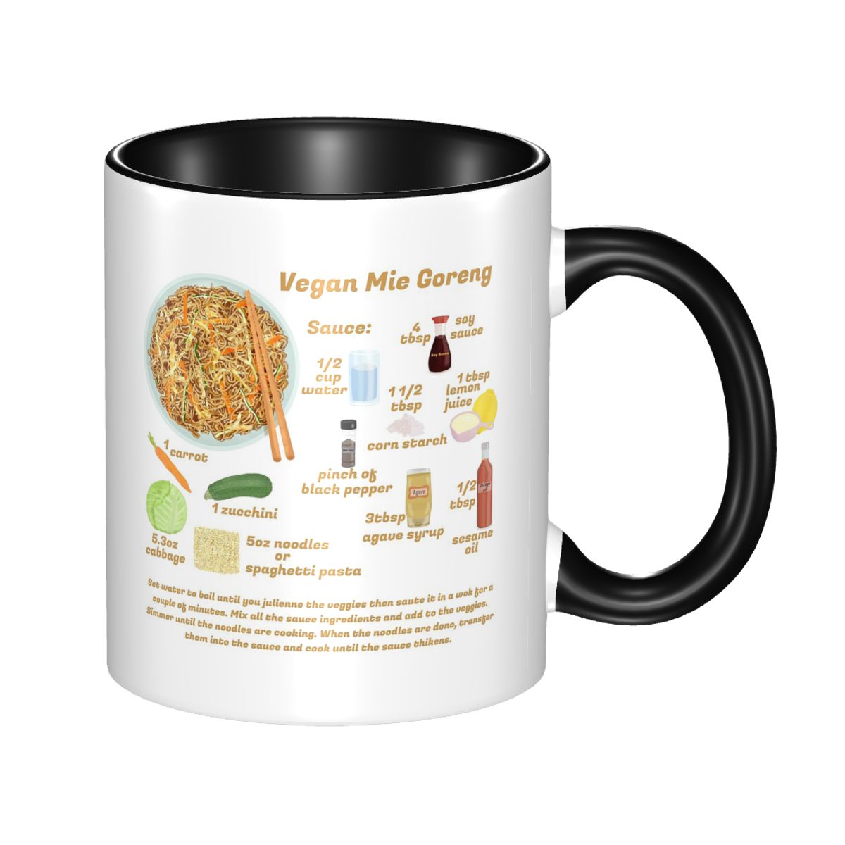 Coffee Milk Tea Recipe - Mie Goreng Indomie Indonesisches Rezept Vegane