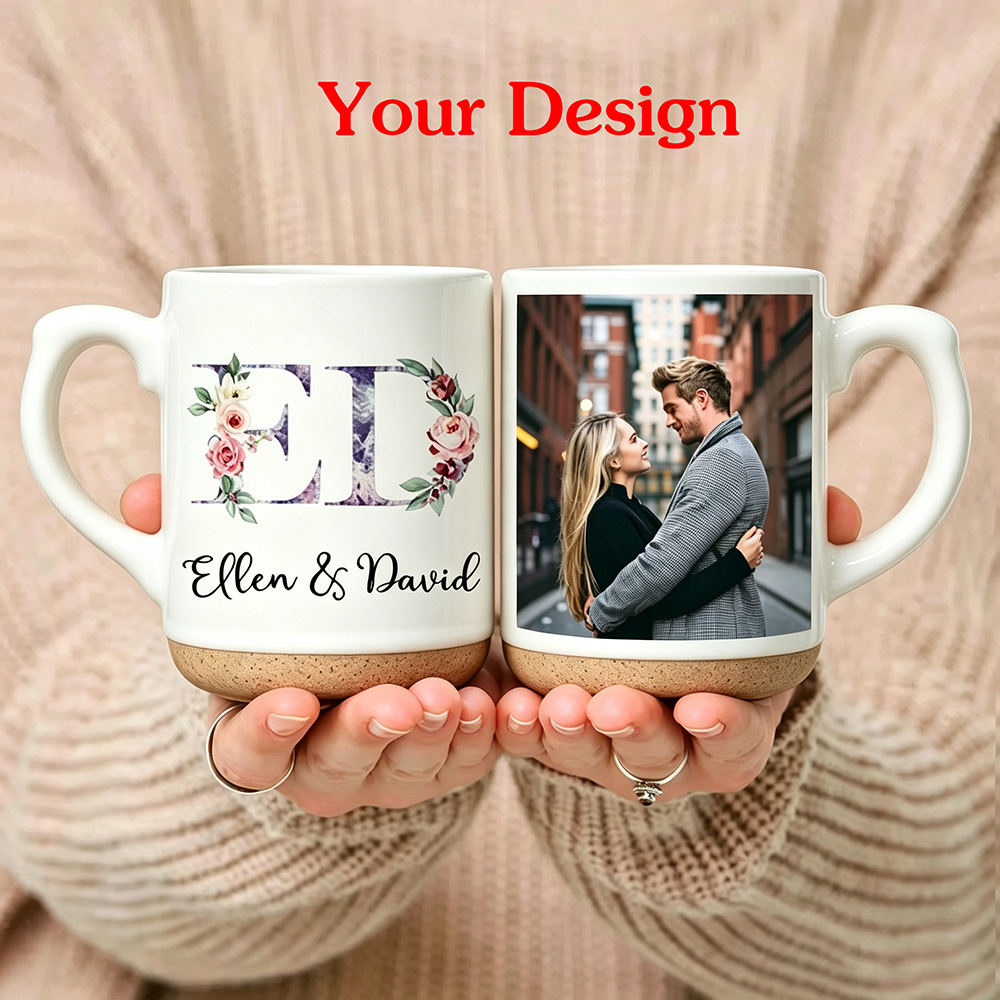 Coffee Tea Images - Personalisierte Emaille-Tasse mit Ihrem Foto, Individueller