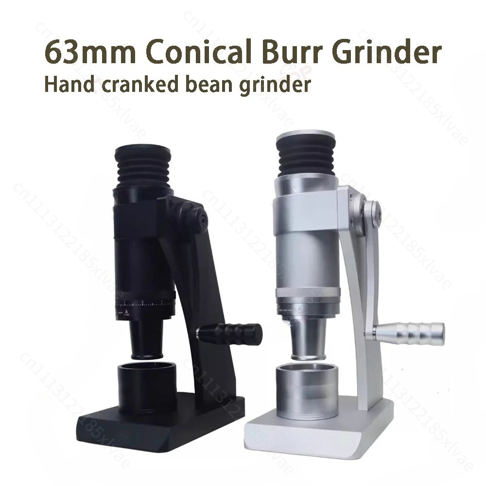 Burr Hand Grinder - Handbetriebene 63-mm-Kaffeemühle mit konischem Mahlwerk für