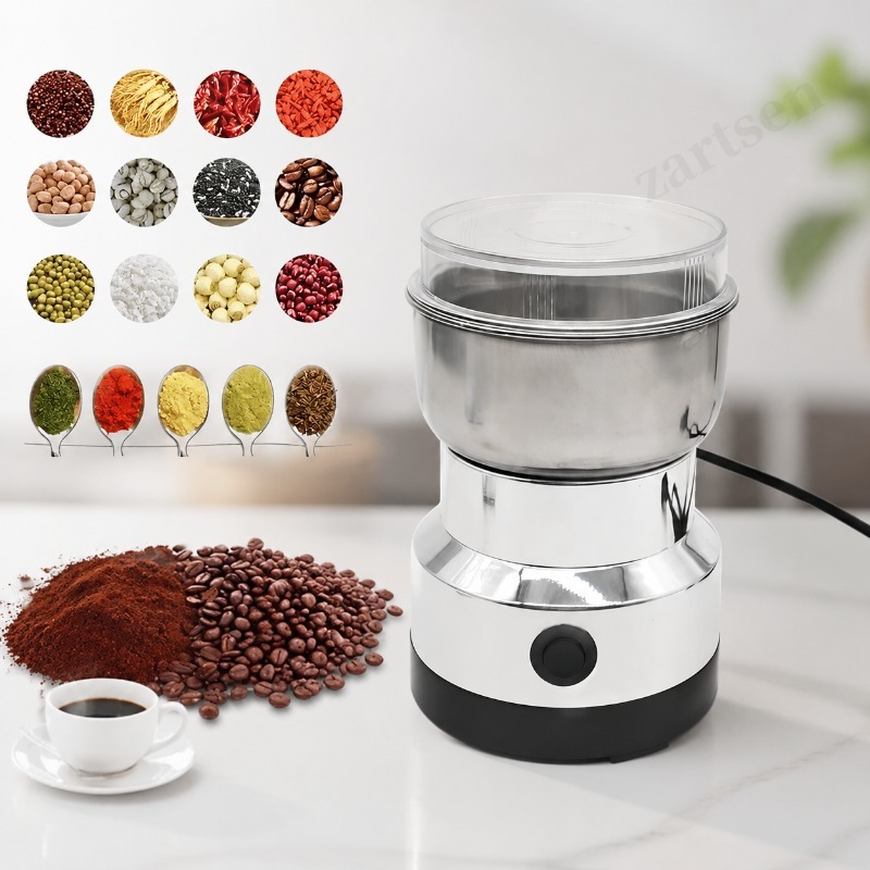 Coffee Tea Shop - Multifunktionale Küchenmaschine mit 4 Klingen: Getreidemühle,