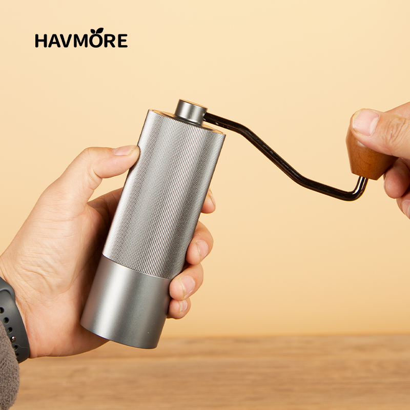Burr Hand Grinder - Manuelle Kaffeemühle 304 Edelstahl Grat Mühlen