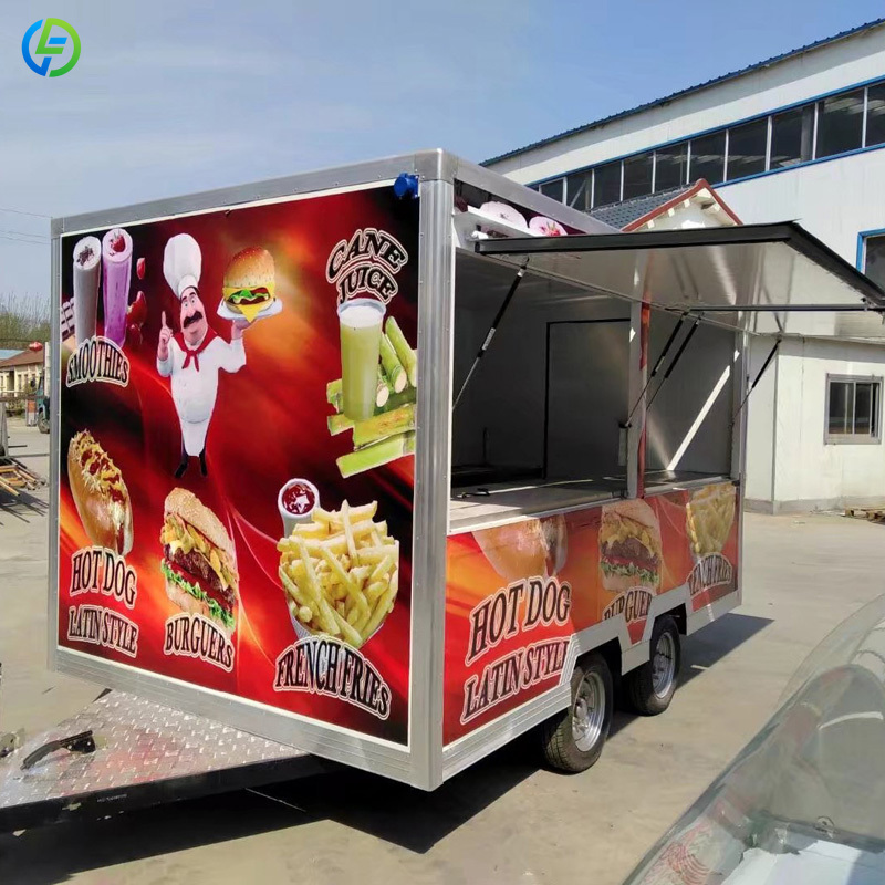 Juice Tea Coffee - Maßgefertigter Candy Mobile Street Food Trailer