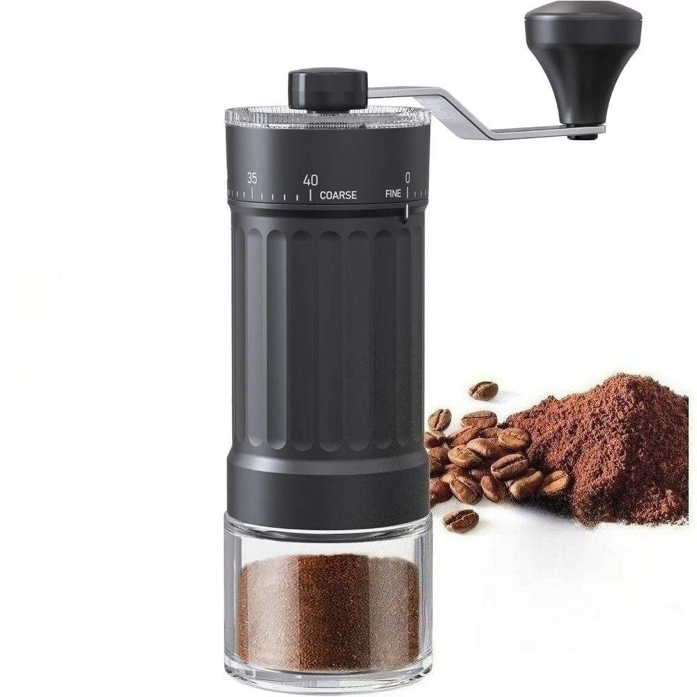Burr Hand Grinder - Manuelle Kaffeemühle mit 40 externen Anpassungen,