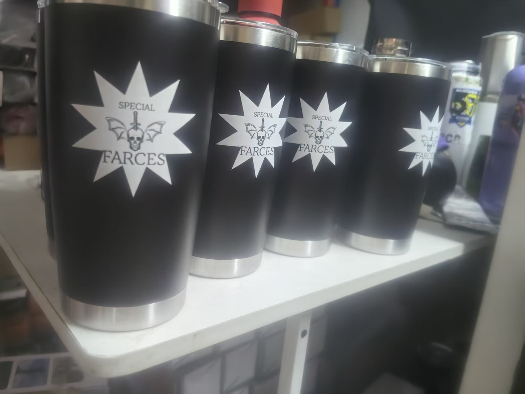 Coffee Tea Images - Logo Text Bild 20oz Thermische Wasserflasche