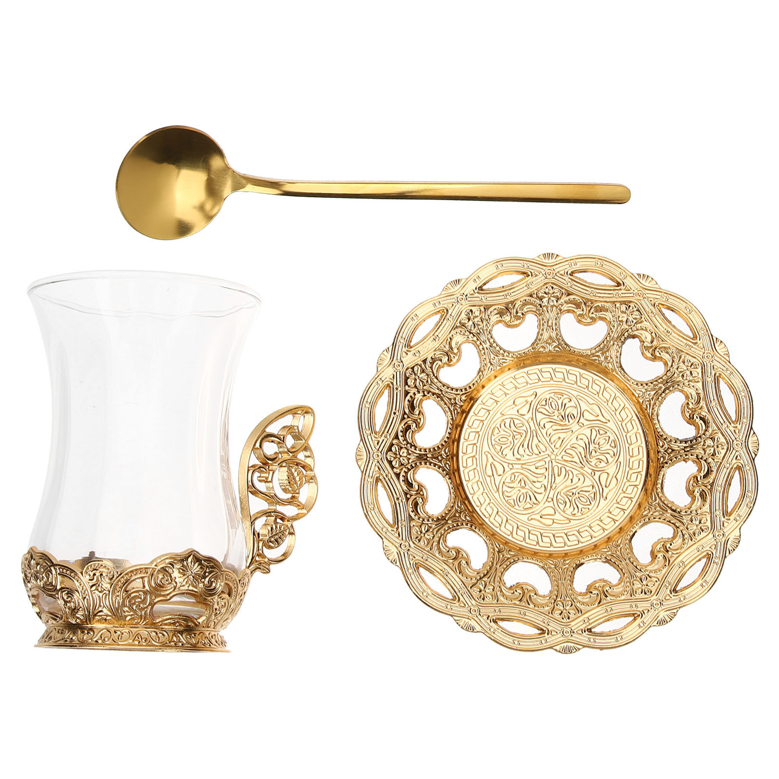 Juice Tea Coffee - 1 Set Glas-Kaffeetassen-Set aus hochwertigem Material,