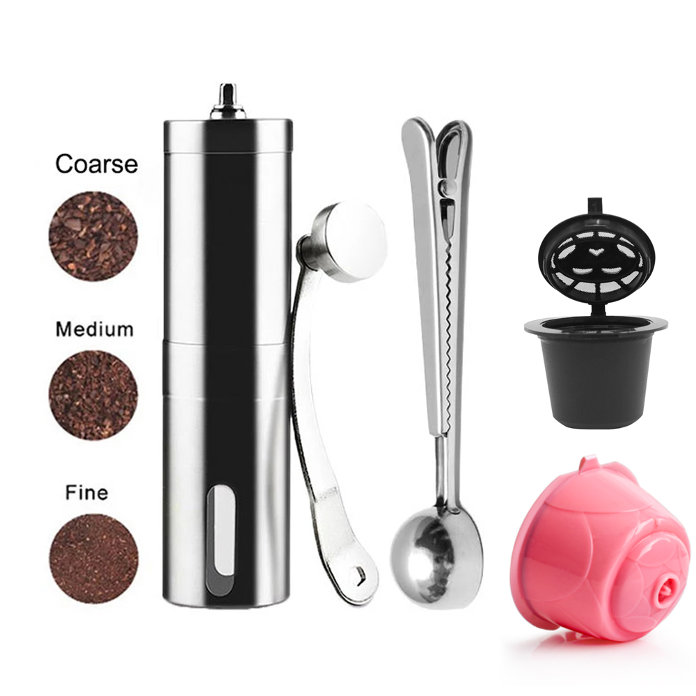 Mini-Kaffeemühle aus Edelstahl – Burr Hand Grinder Bewertung und Preis