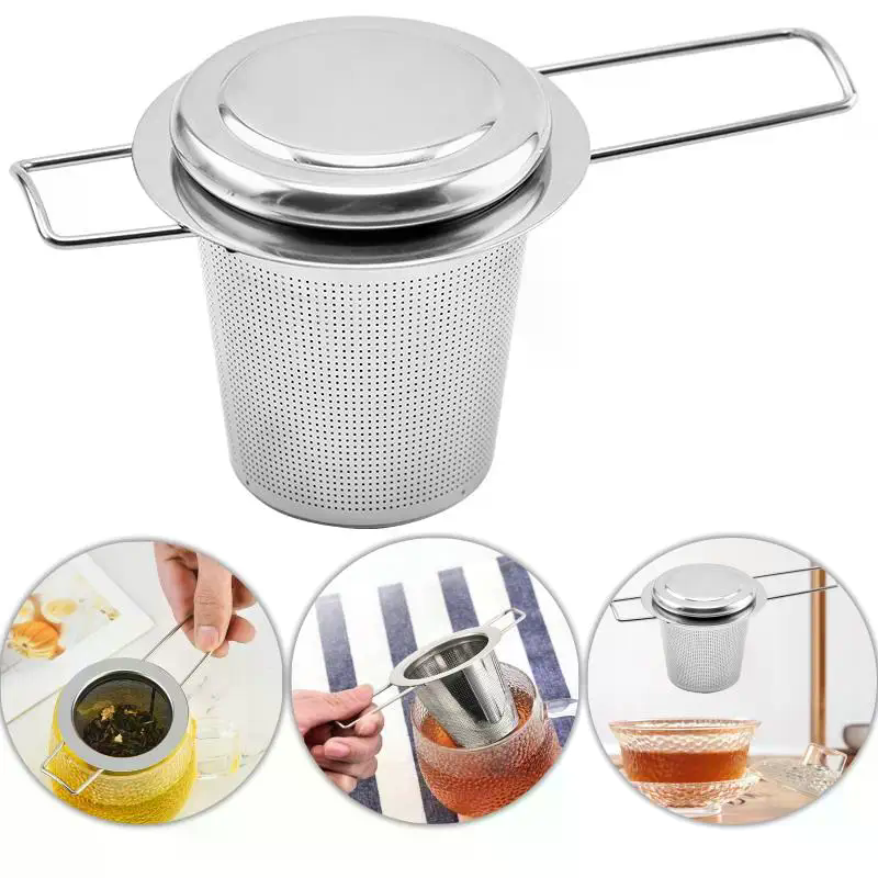 Edelstahl-Mesh-Tee-Ei mit Deck – Coffee Tea Spices Bewertung und Preis