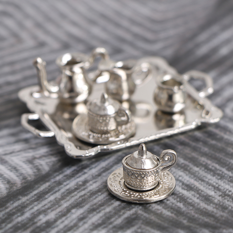 10 teile/satz 1/12 Puppenhaus  – Coffee Tea And Sugar Set Bewertung und Preis