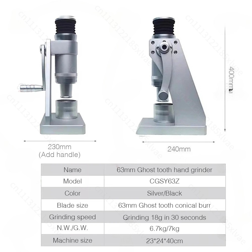 Handbetriebene 63-mm-Kaffeemüh – Burr Hand Grinder Bewertung und Preis