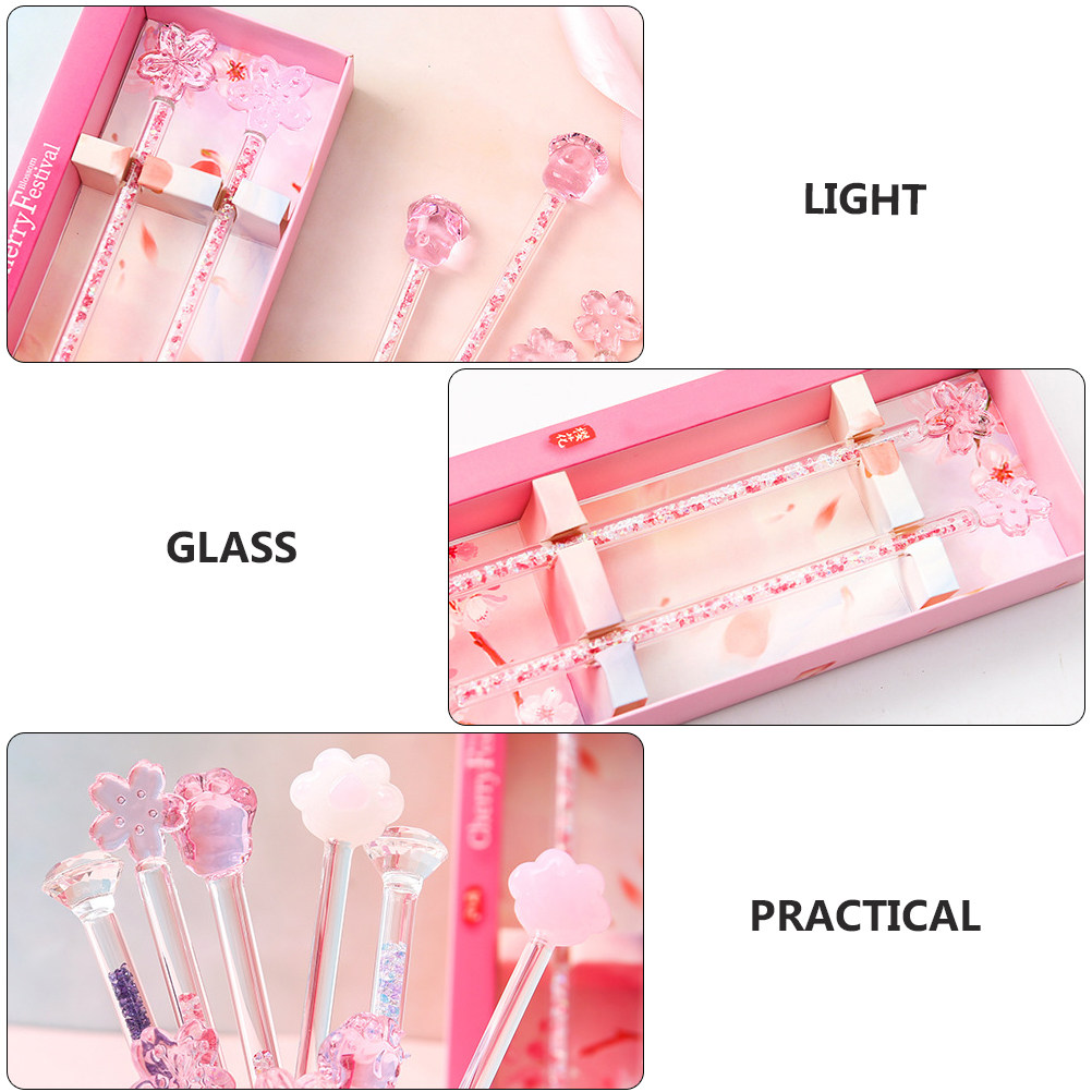 1 Box Glas-Rührstäbchen mit Bl – Juice Tea Coffee Bewertung und Preis