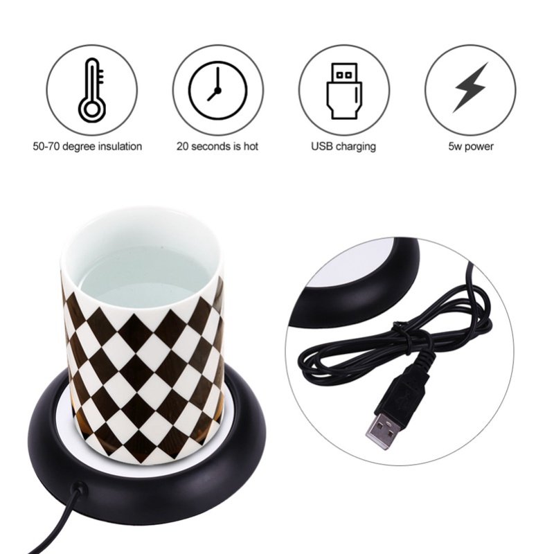 USB-Becherwärmer mit Holzmaser – Coffee Tea Warmer Bewertung und Preis