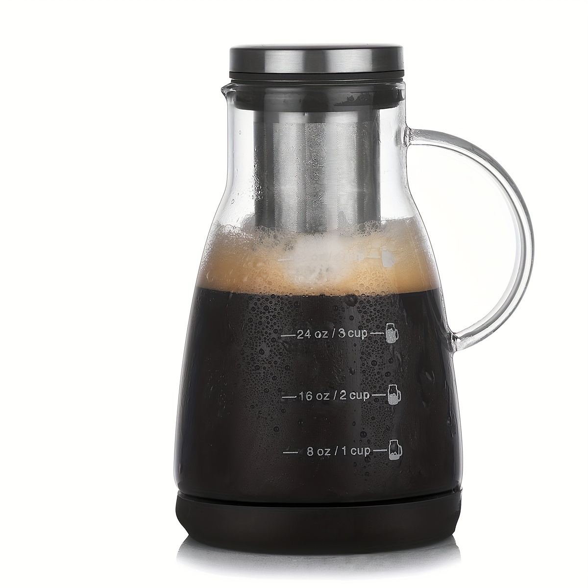 24oz Klassischer Glas-Kaltbrüh – Juice Tea Coffee Bewertung und Preis