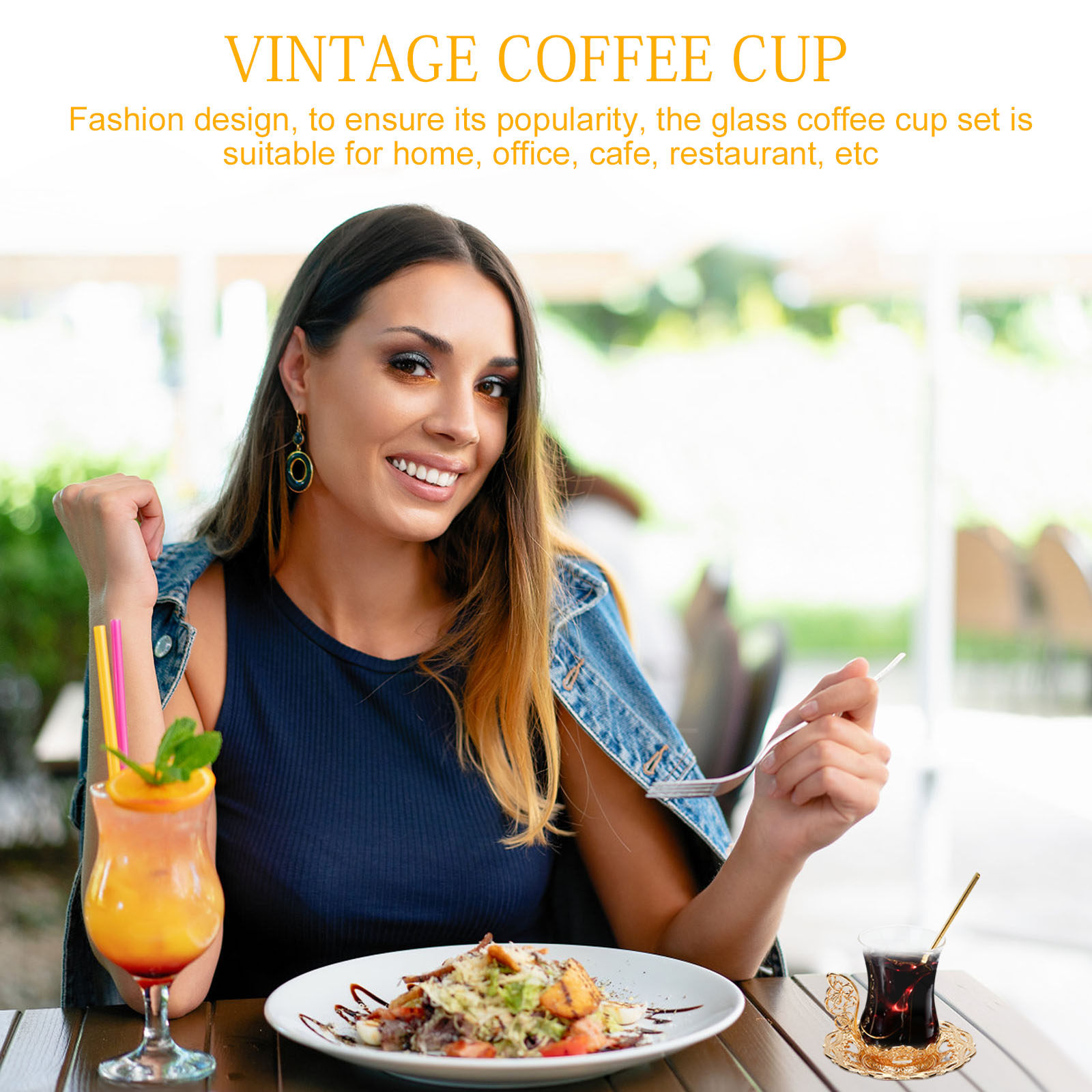 1 Set Glas-Kaffeetassen-Set au – Juice Tea Coffee Bewertung und Preis